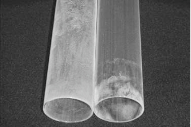 Anti-dust property demonstrated on a glass tube. &lt;br&gt; &lt;br&gt; &lt;br&gt; &lt;br&gt;